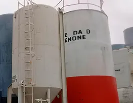 Muestra de un silo para Barita para 80 toneladas